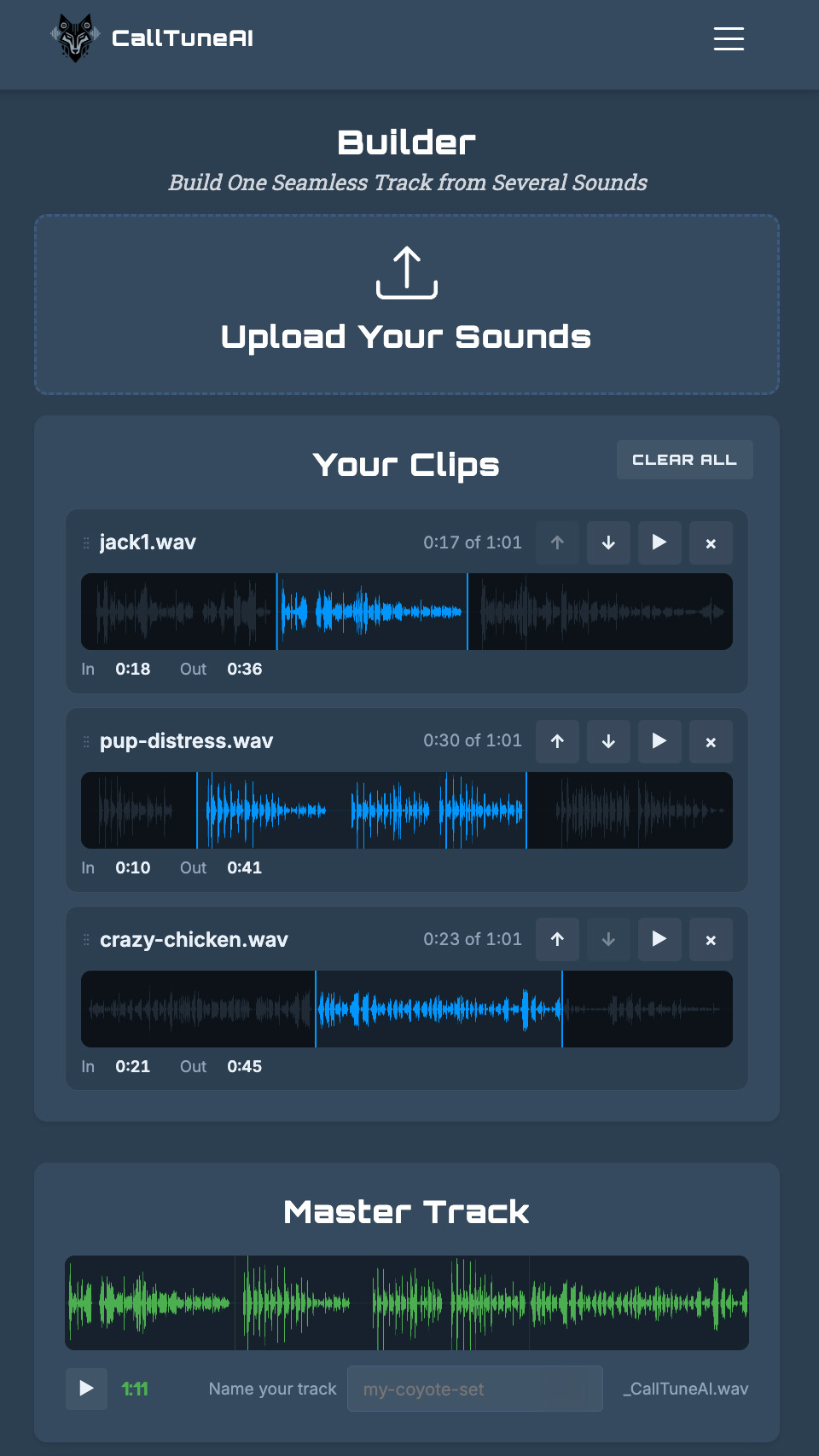 CallTuneAI running on a phone